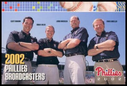 35 Phillies Broadcasters- Scott Graham, Harry Kalas, Larry Andersen, Chris Wheeler